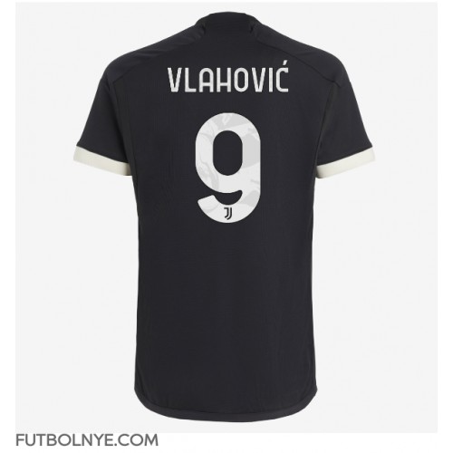 Camiseta Juventus Dusan Vlahovic #9 Tercera Equipación 2023-24 manga corta